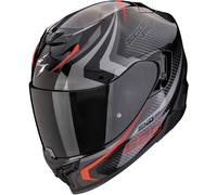Casco Scorpion Exo-520 Evo Air Terra Negro-plata-rojo L
