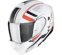 Scorpion EXO-930 Evo Ardens Casco, negro-blanco-rojo, tamaño S para Hombres