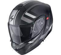 Scorpion EXO-930 Evo Ardens Casco, negro-plata, tamaño L para Hombres