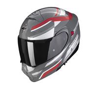Casco Scorpion Exo-930 Multi Gris cemento y rojo L