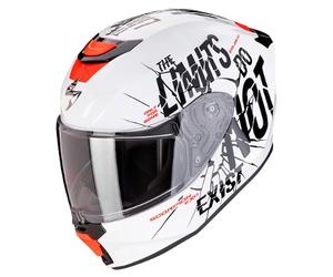 casco scorpion exo-jnr air boum infantil blanco / negro M