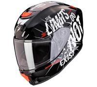 Scorpion Exo-JNR Air Boum Casco para niños, negro-blanco, tamaño M
