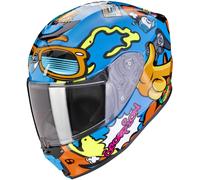 Casco Scorpion EXO-JNR Air Fun Azul y naranja M