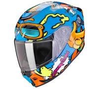 casco scorpion exo-jnr air fun infantil azul / naranja L