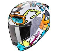 casco scorpion exo-jnr air fun infantil blanco / azul L