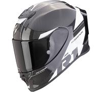 Casco Scorpion Exo-R1 Evo Carbon Air Rally Negro y blanco M