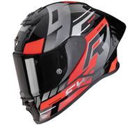 Casco Scorpion Exo-R1 Evo II Air Adrenaline Negro-rojo-plata XL