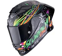 Casco Scorpion Exo-R1 Evo II Air Savage Negro-verde-naranja S