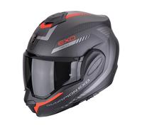Casco Scorpion EXO-TECH EVO CARBON Cómodo (Negro Mate/Rojo) Talla: L (59)