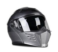 Simpson Darksome Solid, casco abatible XL male Gris
