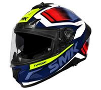 casco smk typhoon thorn - azul / amarillo XL