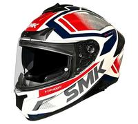 casco smk typhoon thorn - blanco / rojo / azul XL