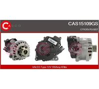 CASCO SRL Alternador arrancador para CITROËN: C5, DS3, Berlingo, DS5, C4 Picasso, C3, DS4, C4, C4 Cactus & PEUGEOT: Partner, 5008 (Ref: CAS15109GS)