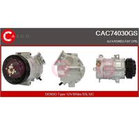 CASCO SRL Compresor, aire acondicionado para FIAT: Punto, Doblo, Qubo, Fiorino & ALFA ROMEO: Mi.To & OPEL: Corsa (Ref: CAC74030GS)