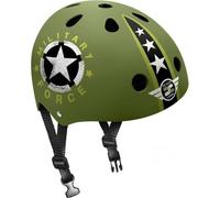 Stamp Skate Helmet skids Military, Unisex-Youth, Verde Oliva, Talla 54-60cm