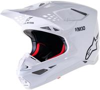 Casco Supertech M10 Solid MX ALPINESTARS Blanco