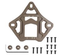 Casco táctico ligero Base de visión nocturna con inserto de acero para Airsoft CS Games accesorios para cascos(Brown)