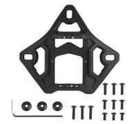 Casco táctico ligero con base de gafas de visión nocturna con inserto de acero para accesorios de casco Airsoft CS Games (negro)