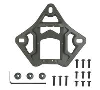 Casco táctico ligero con base de gafas de visión nocturna con inserto de acero para accesorios de casco Airsoft CS Games (verde)