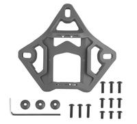 Casco táctico ligero con base de gafas de visión nocturna con inserto de acero para accesorios de casco Airsoft CS Games (gris)