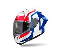 Airoh GP 800 Competition Carbon Casco, blanco-rojo-azul, tamaño XS para Hombres