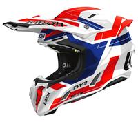 Airoh Twist 3 Dynasty Casco de motocross, blanco/azul/rojo, Talla XS (53/54)