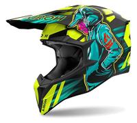 Casco Todoterreno Airoh WRAAAP CYBER Yellow Matt