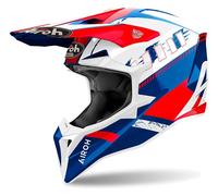 Casco Todoterreno Airoh WRAAAP FEEL Blue/Red Gloss