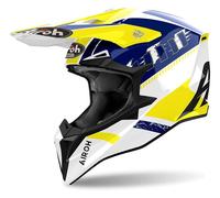 Casco Todoterreno Airoh WRAAAP FEEL Yellow/Blue Gloss