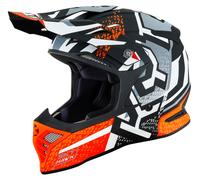 Casco Todoterreno KYT SKYHAWK HYPERFLOW Matt Grey/Orange
