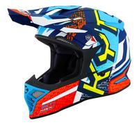 Casco Todoterreno KYT SKYHAWK HYPERFLOW Matt Light Blue/Red