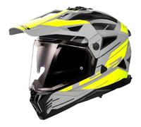 casco trail ls2 mx702 pioneer ii namib - gris / amarillo S
