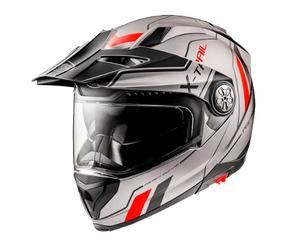 casco trail modular premier xtrail evo xt 17 bm - gris / rojo XS