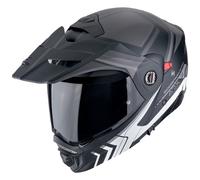 casco trail modular scorpion adx2 lewis negro mate / plata XXL