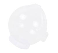 Casco transparente para mascotas para perros pequeños, antimordeduras, a prueba de arañazos, tamaño ajustable, cómodo equipo de viaje, bozal antimordeduras para mascotas