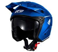 casco trial ufo sheratan color azul M