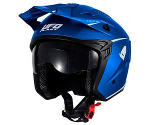 casco trial ufo sheratan color azul XS