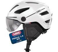Casco urbano ABUS Pedelec 2.0 ACE - Casco de bicicleta con luz trasera, visera, protección para lluvia, almohadillas para los oídos - Para hombre y mujer