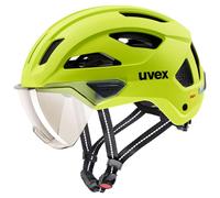 Casco urbano de bicicleta Uvex STRIDE VISOR MIPS (LIME MATT)