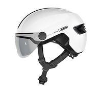 Casco para bicicleta urbana Abus HUD-Y ACE (Shinny White)