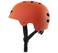 Casco Urbano para Patinete Ajustable con Rueda. Homologado CE, EN-1078 (Large, Naranja)