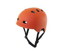 Casco Urbano para Patinete Ajustable con Rueda. Homologado CE, EN-1078 (Medium, Naranja)