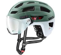 Casco urbano Uvex FINALE VISOR V (verde musgo-nube mate)