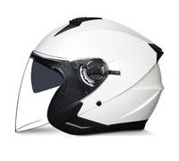 Cascos Abiertos De Moto 3/4 con Visera Solar Medio Casco Motocicleta Homologado ECEDOT Cascos Half-Helmet para Hombres Y Mujeres Adultos Casco Moto Jet 4,M:57-58CM