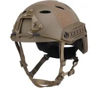 Cascos Airsoft Fast PJ para Exteriores, tácticos, de Combate, de Guerra, Deportivos, de protección, para Caza, CS, Paintball, con Media Cubierta (Khaki,L)
