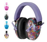 Cascos Antirruido para Niños 3-14 Años - SNR 28 dB; Protectores Auditivos Plegables y Ajustables; Orejeras Insonorizadas para Conciertos; Fuegos Artificiales, Estudio, Ideales para Autismo (MUSIC)
