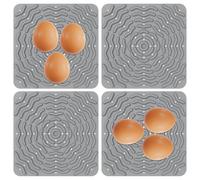 Cascos de anidación para gallinero, almohadillas de anidación para pollos | Ropa de cama de anidación | 4 x ropa de cama elástica suave de silicona 4 x para gallinas de bosc
