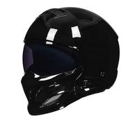 Cascos De Ciclomotor, Cascos De Moto Todoterreno con Visera, Cascos De Calota PequeñA con DiseñO De EscorpióN Grande, Cascos De Moto Unisex. H,XL:59-60CM