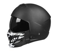 Cascos De Ciclomotor, Cascos De Moto Todoterreno con Visera, Cascos De Calota PequeñA con DiseñO De EscorpióN Grande, Cascos De Moto Unisex. D,3XL:63-64CM