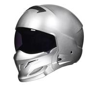 Cascos De Ciclomotor, Cascos De Moto Todoterreno con Visera, Cascos De Calota PequeñA con DiseñO De EscorpióN Grande, Cascos De Moto Unisex. F,3XL:63-64CM